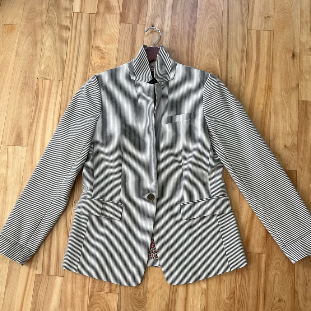 J.CREW striped Campbell Blazer size 4
